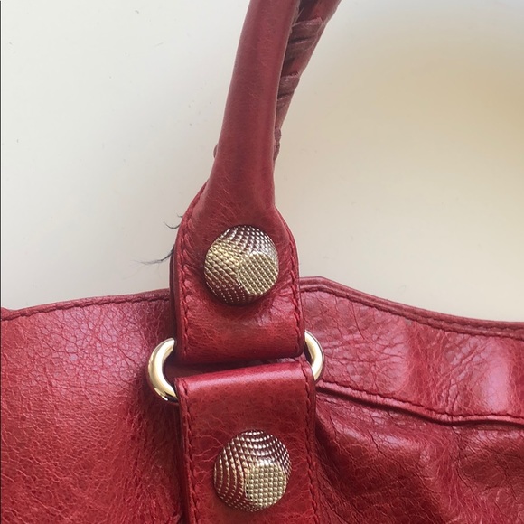 Red Balenciaga city bag in great condition - Picture 5 of 8